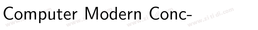 Computer Modern Conc字体转换